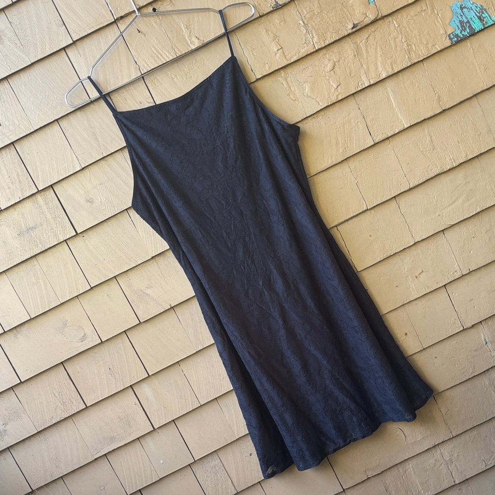 Vintage 90’s Black Slip Dress